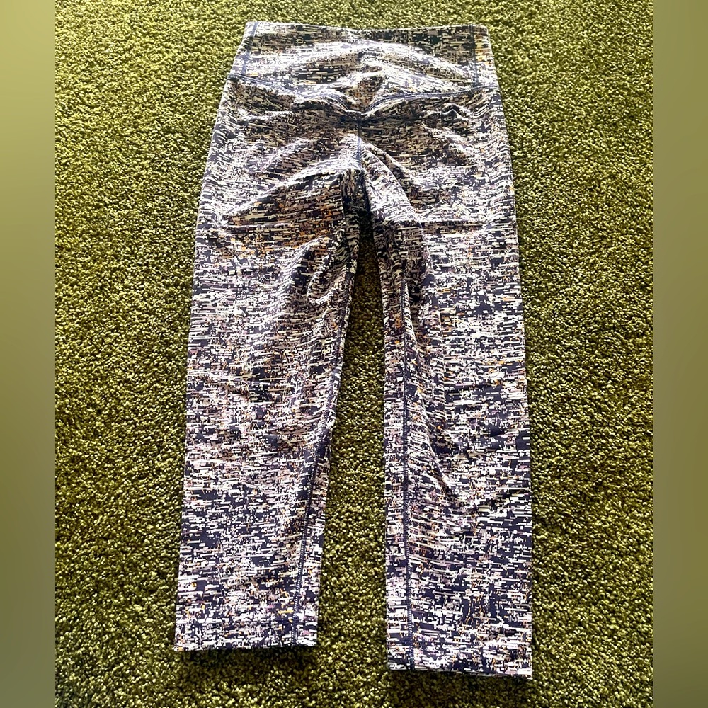 Nike Leggings Women Medium Purple White Orange Dri-Fit